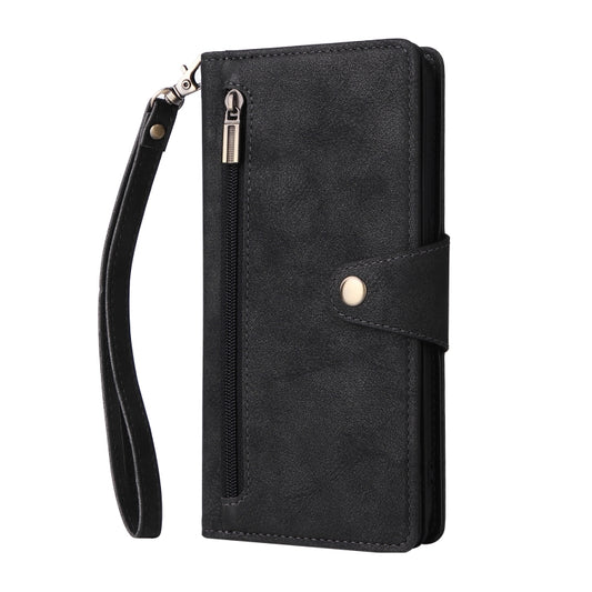 Rivet Buckle 9 Cards Three Fold Leather Phone Case, For OnePlus Nord N10 5G, For Samsung Galaxy Note20, For OnePlus 10 Pro 5G, For Samsung Galaxy A23 4G, For Xiaomi 11T