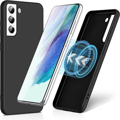 MagSafe Magnetic Liquid Silicone Phone Case, For Samsung Galaxy S20 FE 2022/S20 FE, For Samsung Galaxy S21 5G, For Samsung Galaxy S21+ 5G, For Samsung Galaxy S21 FE 5G, For Samsung Galaxy S21 Ultra 5G, For Samsung Galaxy S22 5G, For Samsung Galaxy S22+...
