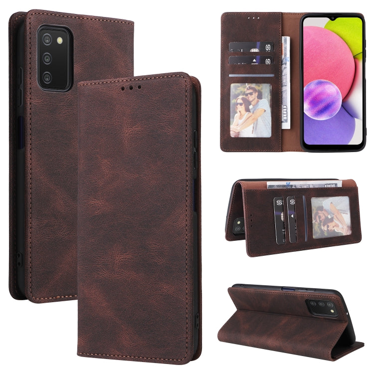 Simple Suction Closure Leather Phone Case, For Samsung Galaxy A03s, For Samsung Galaxy A13 4G, For Xiaomi Redmi Note 11 4G International, For Xiaomi Redmi Note 11 Pro, For Samsung Galaxy A23, For Samsung Galaxy A73 5G, For Xiaomi Redmi Note 11 Pro 5G
