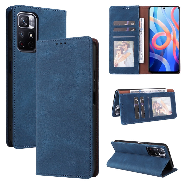 Simple Suction Closure Leather Phone Case, For Samsung Galaxy A03s, For Samsung Galaxy A13 4G, For Xiaomi Redmi Note 11 4G International, For Xiaomi Redmi Note 11 Pro, For Samsung Galaxy A23, For Samsung Galaxy A73 5G, For Xiaomi Redmi Note 11 Pro 5G