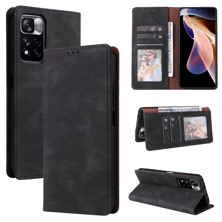 Simple Suction Closure Leather Phone Case, For Samsung Galaxy A03s, For Samsung Galaxy A13 4G, For Xiaomi Redmi Note 11 4G International, For Xiaomi Redmi Note 11 Pro, For Samsung Galaxy A23, For Samsung Galaxy A73 5G, For Xiaomi Redmi Note 11 Pro 5G