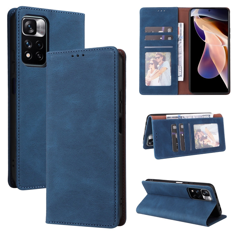 Simple Suction Closure Leather Phone Case, For Samsung Galaxy A03s, For Samsung Galaxy A13 4G, For Xiaomi Redmi Note 11 4G International, For Xiaomi Redmi Note 11 Pro, For Samsung Galaxy A23, For Samsung Galaxy A73 5G, For Xiaomi Redmi Note 11 Pro 5G