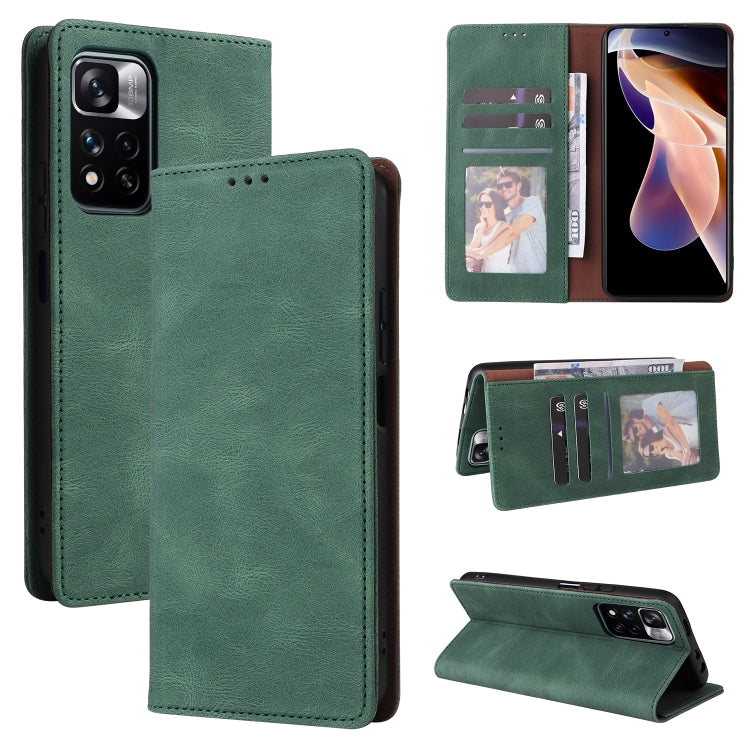 Simple Suction Closure Leather Phone Case, For Samsung Galaxy A03s, For Samsung Galaxy A13 4G, For Xiaomi Redmi Note 11 4G International, For Xiaomi Redmi Note 11 Pro, For Samsung Galaxy A23, For Samsung Galaxy A73 5G, For Xiaomi Redmi Note 11 Pro 5G