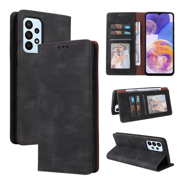 Simple Suction Closure Leather Phone Case, For Samsung Galaxy A03s, For Samsung Galaxy A13 4G, For Xiaomi Redmi Note 11 4G International, For Xiaomi Redmi Note 11 Pro, For Samsung Galaxy A23, For Samsung Galaxy A73 5G, For Xiaomi Redmi Note 11 Pro 5G