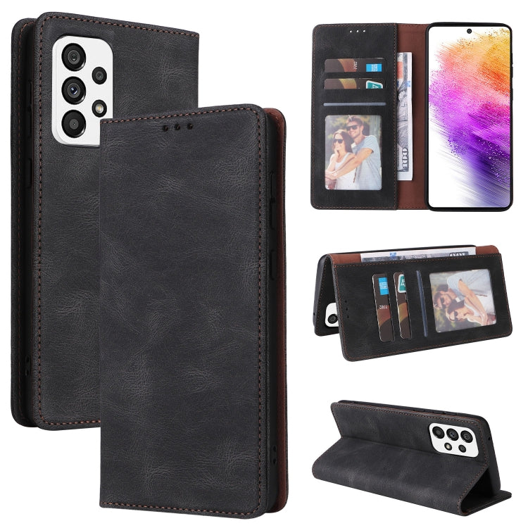 Simple Suction Closure Leather Phone Case, For Samsung Galaxy A03s, For Samsung Galaxy A13 4G, For Xiaomi Redmi Note 11 4G International, For Xiaomi Redmi Note 11 Pro, For Samsung Galaxy A23, For Samsung Galaxy A73 5G, For Xiaomi Redmi Note 11 Pro 5G