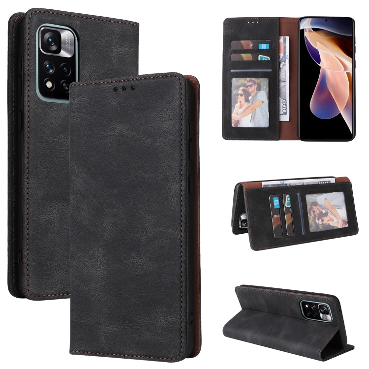 Simple Suction Closure Leather Phone Case, For Samsung Galaxy A03s, For Samsung Galaxy A13 4G, For Xiaomi Redmi Note 11 4G International, For Xiaomi Redmi Note 11 Pro, For Samsung Galaxy A23, For Samsung Galaxy A73 5G, For Xiaomi Redmi Note 11 Pro 5G