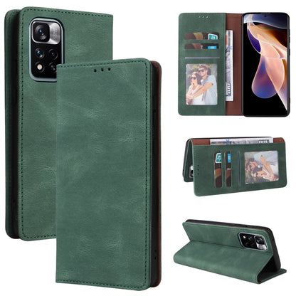 Simple Suction Closure Leather Phone Case, For Samsung Galaxy A03s, For Samsung Galaxy A13 4G, For Xiaomi Redmi Note 11 4G International, For Xiaomi Redmi Note 11 Pro, For Samsung Galaxy A23, For Samsung Galaxy A73 5G, For Xiaomi Redmi Note 11 Pro 5G