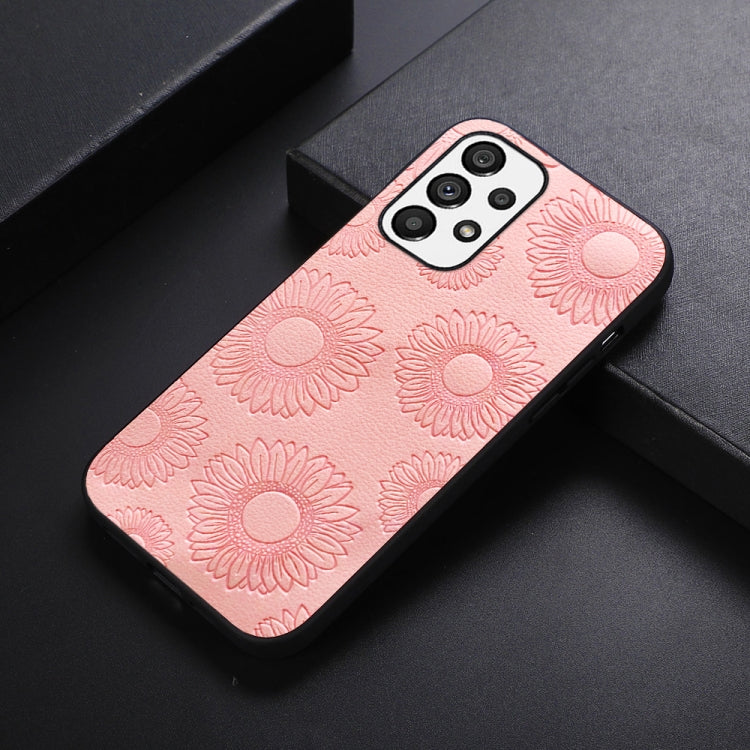 Sunflower Pattern PU+TPU+PC Shockproof Phone Case, For Samsung Galaxy A13 4G, For Samsung Galaxy A23 4G, For Samsung Galaxy A33 5G, For Samsung Galaxy A53 5G, For Samsung Galaxy A73 5G