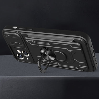 Sliding Camshield TPU+PC Phone Case with Card Slot, For iPhone 14, For iPhone 14 Pro, For iPhone 14 Plus, For iPhone 14 Pro Max