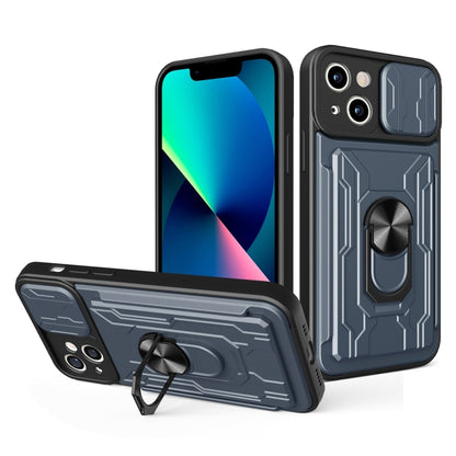 Sliding Camshield TPU+PC Phone Case with Card Slot, For iPhone 14, For iPhone 14 Pro, For iPhone 14 Plus, For iPhone 14 Pro Max