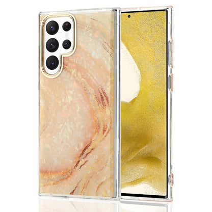 Electroplating Shell Texture Phone Case, For Samsung Galaxy S22 Ultra 5G