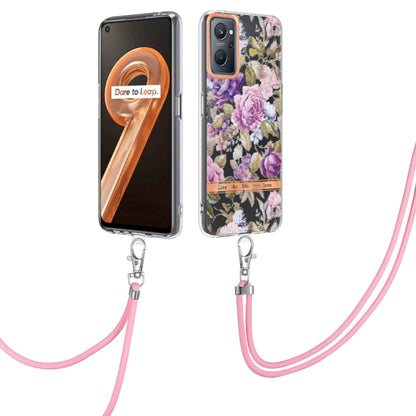 Flowers Series TPU Phone Case with Lanyard, For OnePlus N20 5G, For OPPO Realme 9 Pro+ 5G, For OPPO Realme 9 Pro 5G, For OPPO Realme 9i/A36/A96 4G, For OPPO Realme C21Y, For Xiaomi Redmi Note 11s, For Samsung Galaxy A13, For Samsung Galaxy A23
