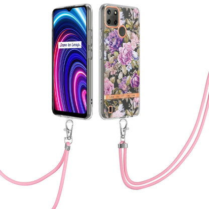 Flowers Series TPU Phone Case with Lanyard, For OnePlus N20 5G, For OPPO Realme 9 Pro+ 5G, For OPPO Realme 9 Pro 5G, For OPPO Realme 9i/A36/A96 4G, For OPPO Realme C21Y, For Xiaomi Redmi Note 11s, For Samsung Galaxy A13, For Samsung Galaxy A23