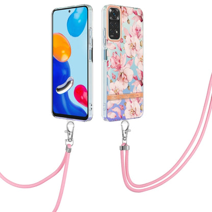 Flowers Series TPU Phone Case with Lanyard, For OnePlus N20 5G, For OPPO Realme 9 Pro+ 5G, For OPPO Realme 9 Pro 5G, For OPPO Realme 9i/A36/A96 4G, For OPPO Realme C21Y, For Xiaomi Redmi Note 11s, For Samsung Galaxy A13, For Samsung Galaxy A23