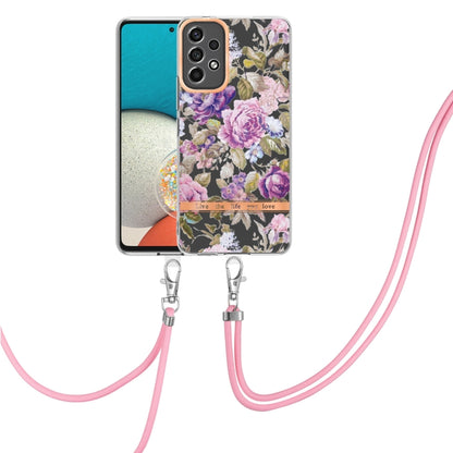 Flowers Series TPU Phone Case with Lanyard, For OnePlus N20 5G, For OPPO Realme 9 Pro+ 5G, For OPPO Realme 9 Pro 5G, For OPPO Realme 9i/A36/A96 4G, For OPPO Realme C21Y, For Xiaomi Redmi Note 11s, For Samsung Galaxy A13, For Samsung Galaxy A23