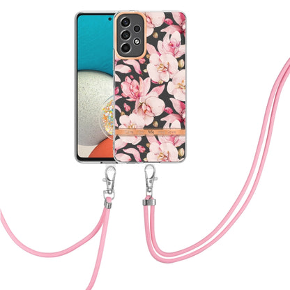 Flowers Series TPU Phone Case with Lanyard, For OnePlus N20 5G, For OPPO Realme 9 Pro+ 5G, For OPPO Realme 9 Pro 5G, For OPPO Realme 9i/A36/A96 4G, For OPPO Realme C21Y, For Xiaomi Redmi Note 11s, For Samsung Galaxy A13, For Samsung Galaxy A23