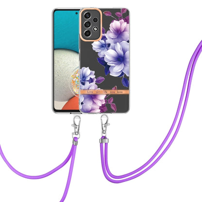 Flowers Series TPU Phone Case with Lanyard, For OnePlus N20 5G, For OPPO Realme 9 Pro+ 5G, For OPPO Realme 9 Pro 5G, For OPPO Realme 9i/A36/A96 4G, For OPPO Realme C21Y, For Xiaomi Redmi Note 11s, For Samsung Galaxy A13, For Samsung Galaxy A23