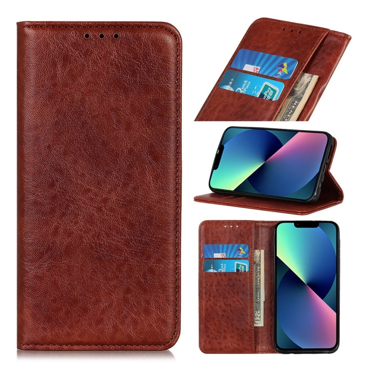 Magnetic Crazy Horse Texture Horizontal Flip Leather Phone Case,Small Quantity Recommended Before iPhone 14 Launching, For iPhone 14, For iPhone 14 Plus, For iPhone 14 Pro, For iPhone 14 Pro Max