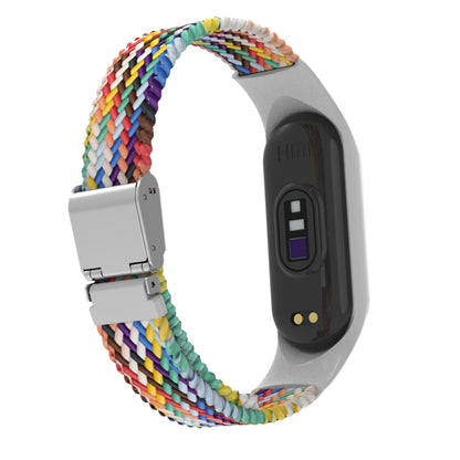 Adjustable Nylon Braided Integrated Watch Band, For Xiaomi Mi Band 7