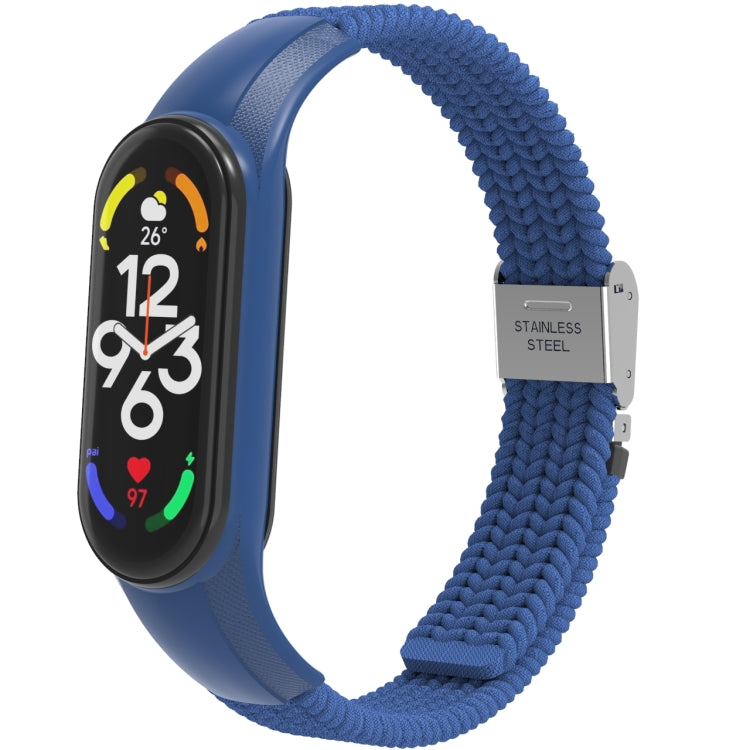 Adjustable Nylon Braided Integrated Watch Band, For Xiaomi Mi Band 7