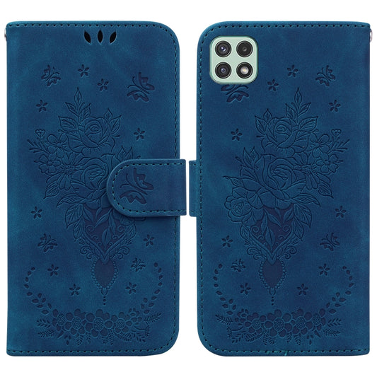 Butterfly Rose Embossed Leather Phone Case, For Samsung Galaxy A22 5G, For Samsung Galaxy A03 166mm, For Samsung Galaxy A03 Core, For Samsung Galaxy A10 / M10, For Samsung Galaxy A10e / A20e, For Samsung Galaxy A13 4G, For Samsung Galaxy A20 / A30     ...