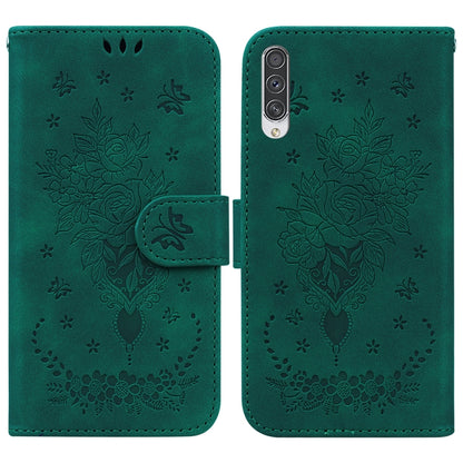 Butterfly Rose Embossed Leather Phone Case, For Samsung Galaxy A50 / A30s / A50s, For Samsung Galaxy A53 5G, For Samsung Galaxy A70 / A70s, For Samsung Galaxy A73 5G, For Samsung Galaxy A11 / M11 EU Version, For Samsung Galaxy A41                      ...
