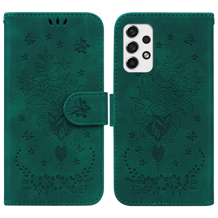 Butterfly Rose Embossed Leather Phone Case, For Samsung Galaxy A50 / A30s / A50s, For Samsung Galaxy A53 5G, For Samsung Galaxy A70 / A70s, For Samsung Galaxy A73 5G, For Samsung Galaxy A11 / M11 EU Version, For Samsung Galaxy A41                      ...