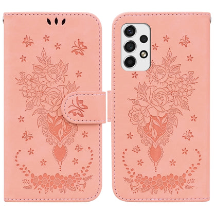 Butterfly Rose Embossed Leather Phone Case, For Samsung Galaxy A50 / A30s / A50s, For Samsung Galaxy A53 5G, For Samsung Galaxy A70 / A70s, For Samsung Galaxy A73 5G, For Samsung Galaxy A11 / M11 EU Version, For Samsung Galaxy A41                      ...