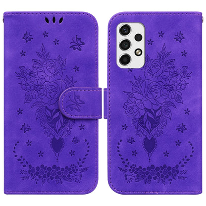 Butterfly Rose Embossed Leather Phone Case, For Samsung Galaxy A50 / A30s / A50s, For Samsung Galaxy A53 5G, For Samsung Galaxy A70 / A70s, For Samsung Galaxy A73 5G, For Samsung Galaxy A11 / M11 EU Version, For Samsung Galaxy A41                      ...