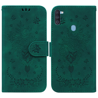Butterfly Rose Embossed Leather Phone Case, For Samsung Galaxy A50 / A30s / A50s, For Samsung Galaxy A53 5G, For Samsung Galaxy A70 / A70s, For Samsung Galaxy A73 5G, For Samsung Galaxy A11 / M11 EU Version, For Samsung Galaxy A41                      ...