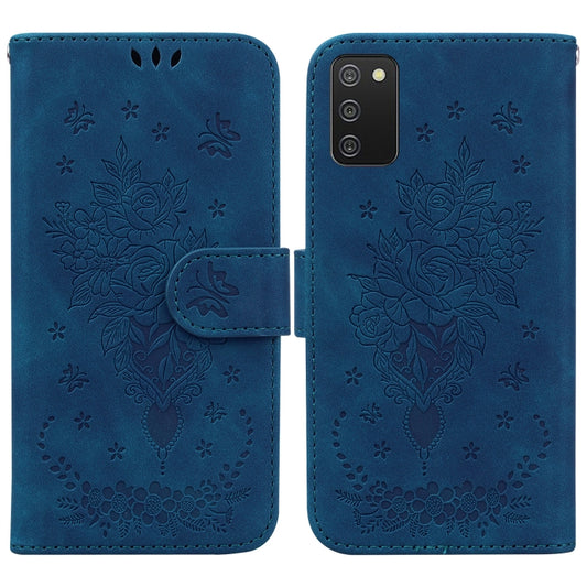 Butterfly Rose Embossed Leather Phone Case, For Samsung Galaxy A03s EU Version, For Samsung Galaxy A13 5G, For Samsung Galaxy A23, For Samsung Galaxy A51 5G, For Samsung Galaxy A52 5G / 4G, For Samsung Galaxy A71, For Samsung Galaxy A71 5G             ...