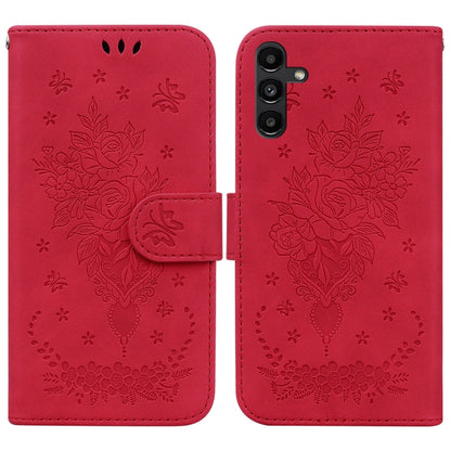 Butterfly Rose Embossed Leather Phone Case, For Samsung Galaxy A03s EU Version, For Samsung Galaxy A13 5G, For Samsung Galaxy A23, For Samsung Galaxy A51 5G, For Samsung Galaxy A52 5G / 4G, For Samsung Galaxy A71, For Samsung Galaxy A71 5G             ...
