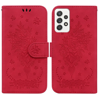 Butterfly Rose Embossed Leather Phone Case, For Samsung Galaxy A03s EU Version, For Samsung Galaxy A13 5G, For Samsung Galaxy A23, For Samsung Galaxy A51 5G, For Samsung Galaxy A52 5G / 4G, For Samsung Galaxy A71, For Samsung Galaxy A71 5G             ...