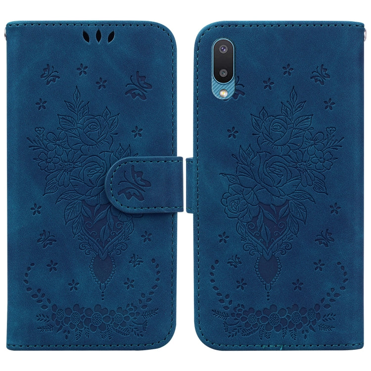 Butterfly Rose Embossed Leather Phone Case, For Samsung Galaxy A03s EU Version, For Samsung Galaxy A13 5G, For Samsung Galaxy A23, For Samsung Galaxy A51 5G, For Samsung Galaxy A52 5G / 4G, For Samsung Galaxy A71, For Samsung Galaxy A71 5G             ...