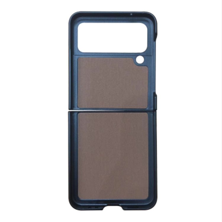 Sheep Texture Genuine Leather Phone Case, For Samsung Galaxy Z Flip4