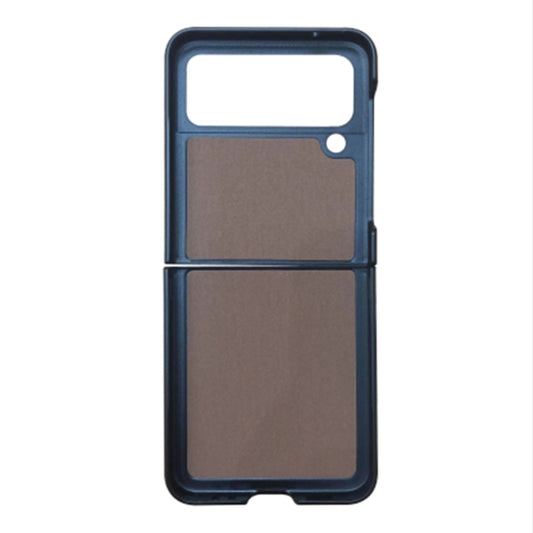 Sheep Texture Genuine Leather Phone Case, For Samsung Galaxy Z Flip4
