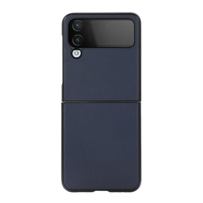 Sheep Texture Genuine Leather Phone Case, For Samsung Galaxy Z Flip4