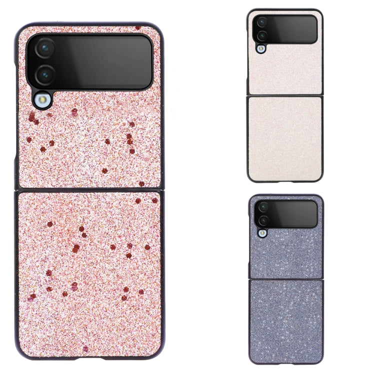 Glitter Powder PU Phone Case, For Samsung Galaxy Z Flip4