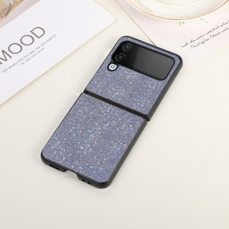 Glitter Powder PU Phone Case, For Samsung Galaxy Z Flip4