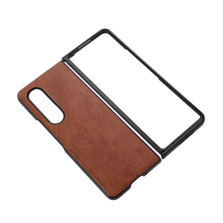 FaletteTexture PU+TPU+PC Shockproof Phone Case, For Samsung Galaxy Z Fold4