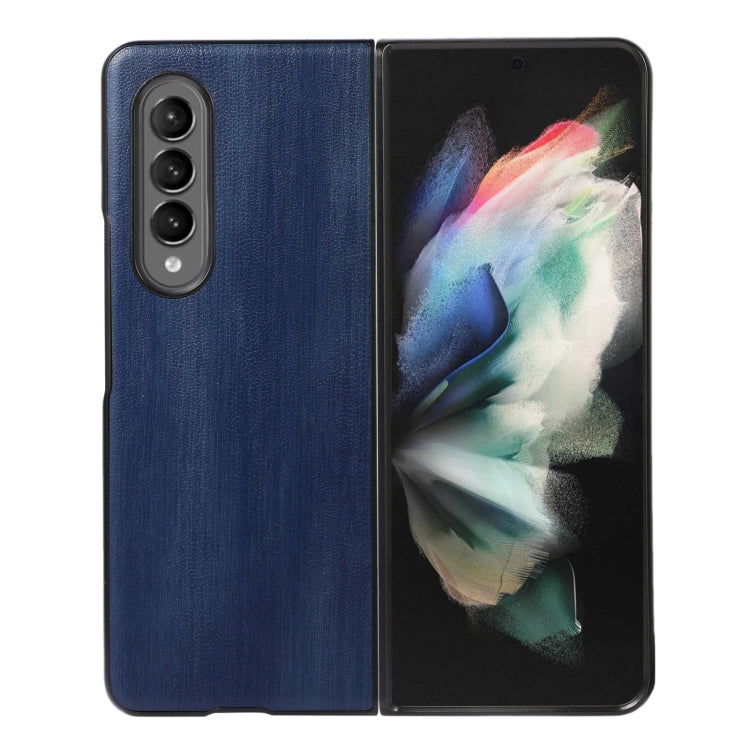 Yellow Cow Texture PU Phone Case, For Samsung Galaxy Z Fold4