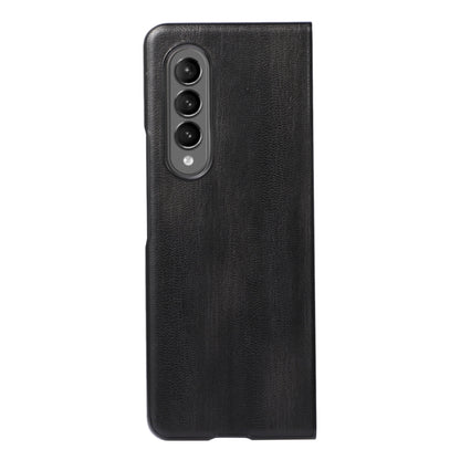 Yellow Cow Texture PU Phone Case, For Samsung Galaxy Z Fold4