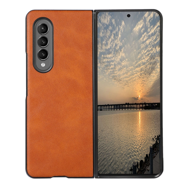 Cowhide Texture PU Phone Case, For Samsung Galaxy Z Fold4