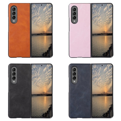 Cowhide Texture PU Phone Case, For Samsung Galaxy Z Fold4
