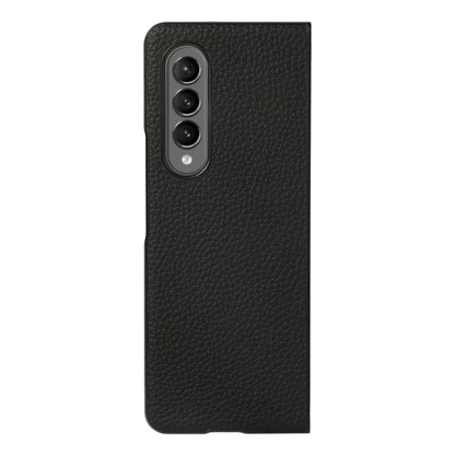 Genuine Leather Lychee Texture Phone Case, For Samsung Galaxy Z Fold4