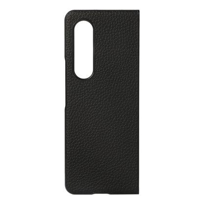 Genuine Leather Lychee Texture Phone Case, For Samsung Galaxy Z Fold4