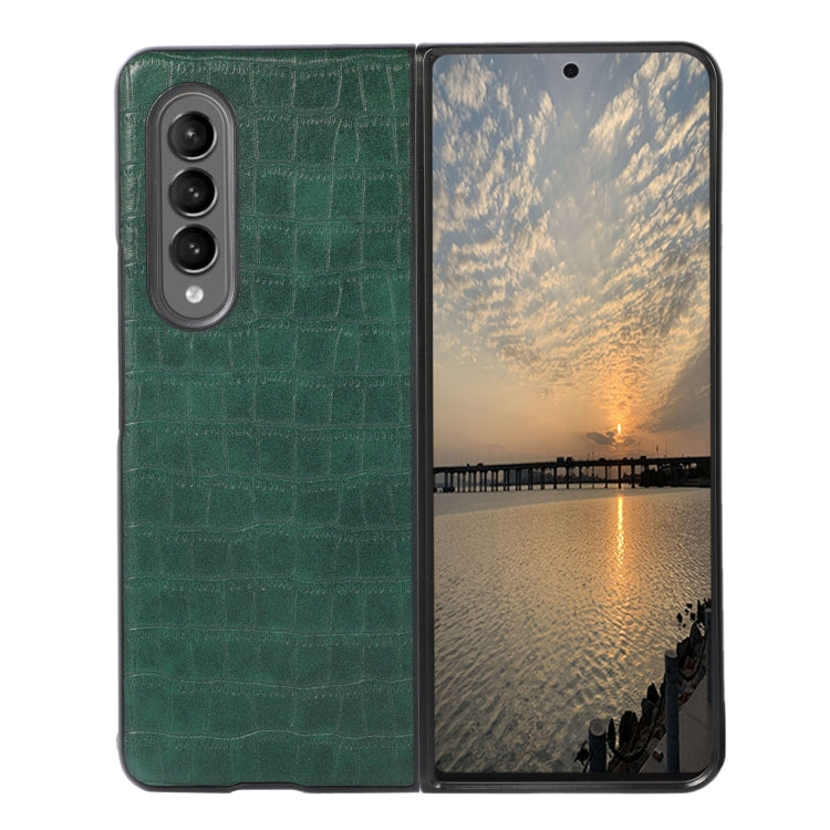 Crocodile Texture PU Leather Protective Phone Case, For Samsung Galaxy Z Fold4