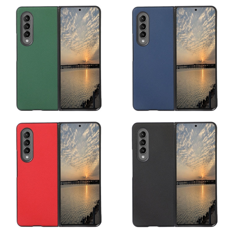 Cross Texture PU Leather Phone Case, For Samsung Galaxy Z Fold4