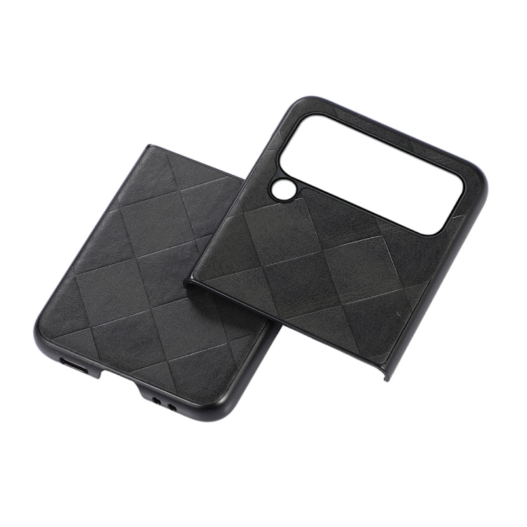 Weave Plaid PU Phone Case, For Samsung Galaxy Z Flip4