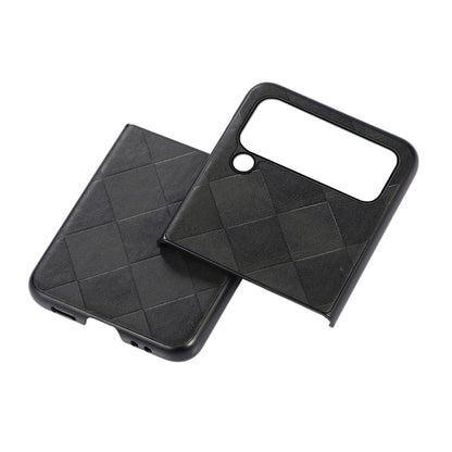 Weave Plaid PU Phone Case, For Samsung Galaxy Z Flip4